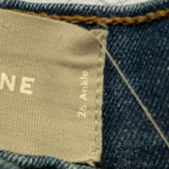 Everlane Mid-Rise Dark Wash Skinny Ankle Jeans - Picture 4 of 9